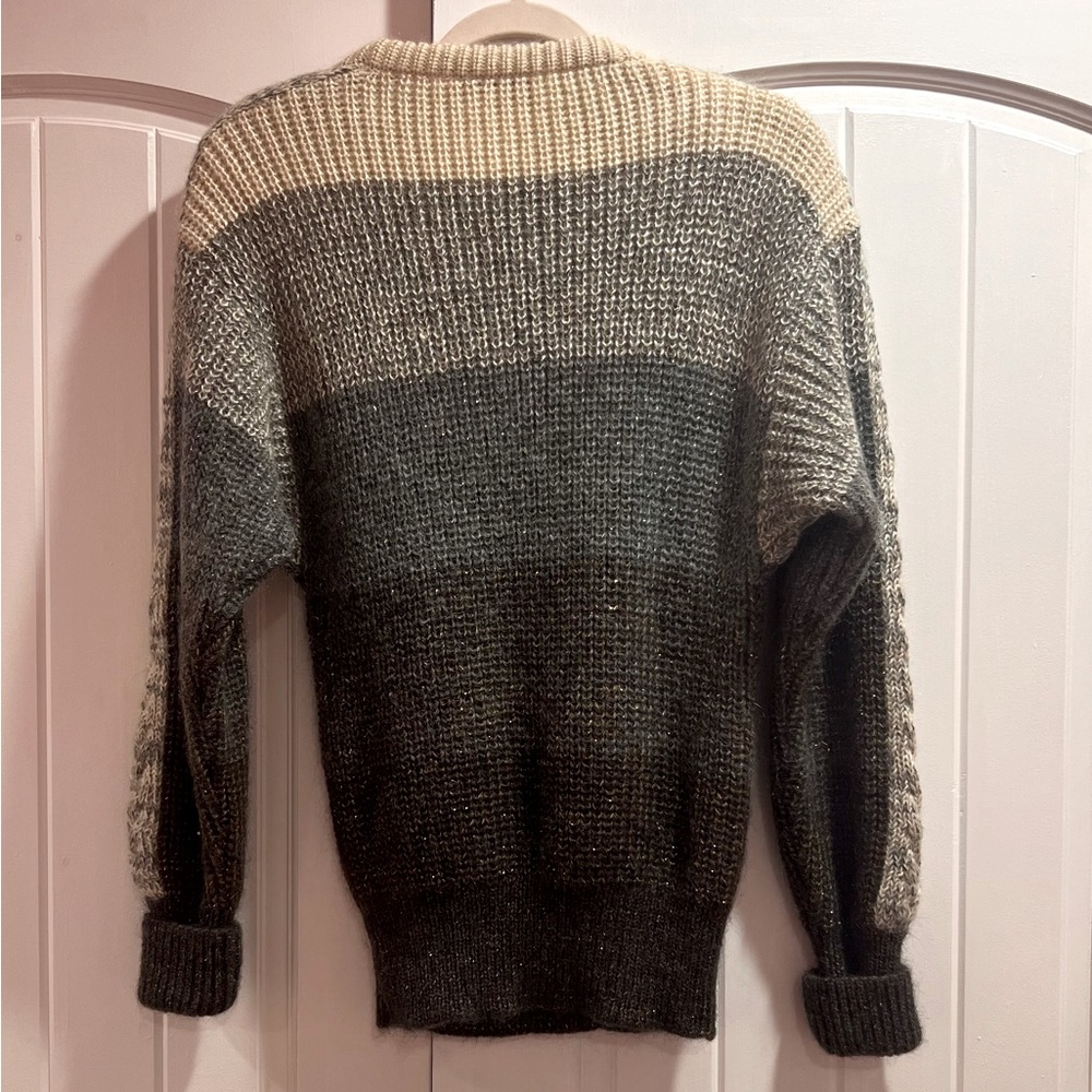 Vintage Bogner Ski Resort Sweater Mohair and Wool Blend Medium Striped - Picture 2 of 2